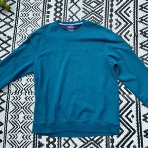 Izod Advantage Performance Stretch Crew Neck Sweatshirt Men’s X-Large Blue